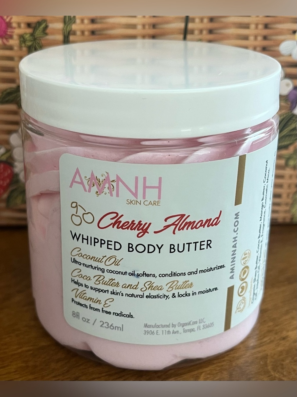 Aminnah Cherry Almond Whipped Body Butter — NEW